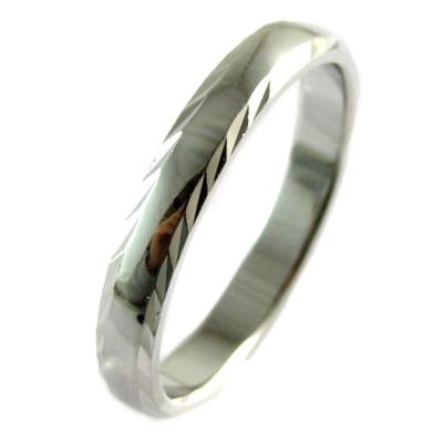 [P1952] - Silver Wedding Ring 'Lien d'Amour' (rhodium-plated) - 3 Mm…
