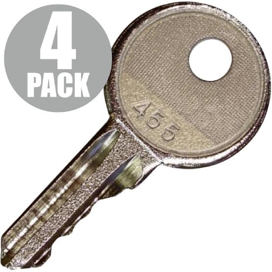 

FridayParts 4 Ignition Keys 455 key 104466 for Skyjack Genie JLG Snorkel Parts