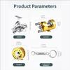 Small And Lightweight Fish Reel Keychain Pendant High Quality Aluminum Keyrings Perfect For Adventurers And Style Lovers