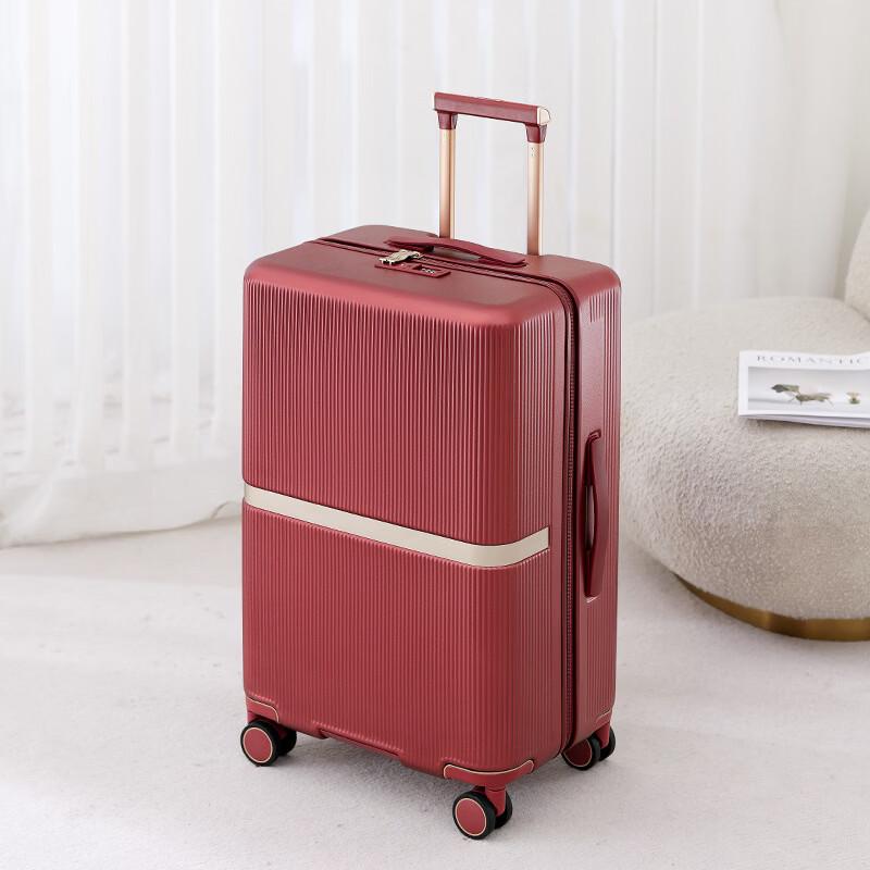 PACKAGE FASHION K903 Striped PC Hardside Spinner Luggage 20 inch