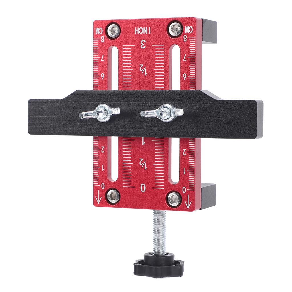 Cabinet Door Installation Positioner Adjustable Height 10 60mm Clamping Aluminum Alloy Cabinet Door Mounting Jig