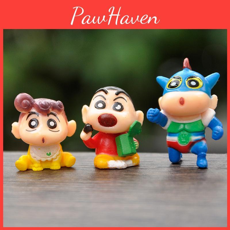 Shinchan Mini Collectible Pvc Figurine For Creative Diy Decorative Gift Box