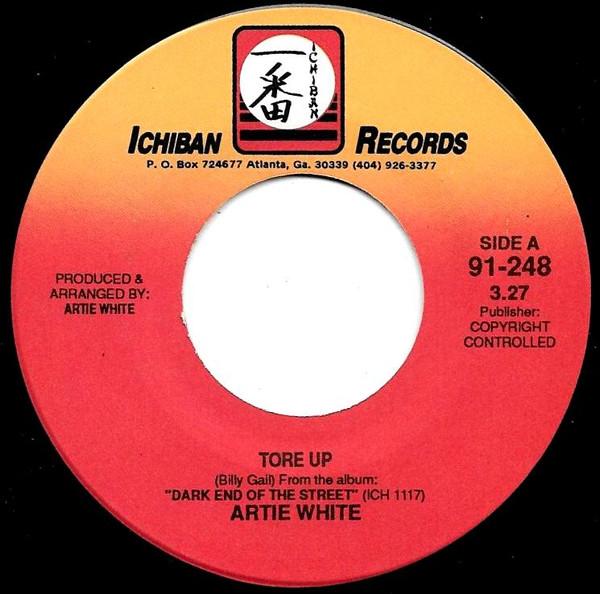 

7inch Record ARTIE WHITE - Tore Up 91248 Ichiban Records 1991 US Blues Used