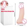 2 In 1 Realistic Pussy with Real Big Penis Enlarger Sleeve Vagina Anus Masturbation Sex Toys for Men Women Adult Erotic Supplies