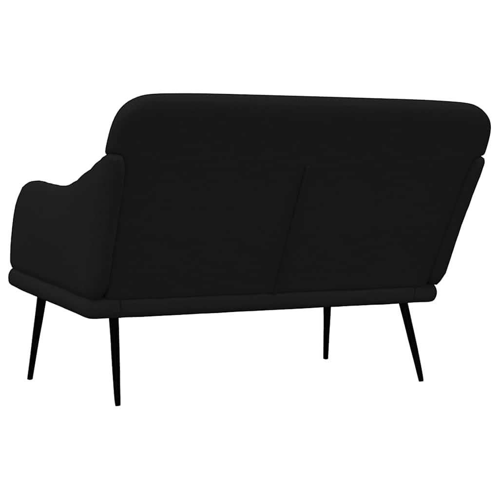 Black Bench 110 x 76 x 80 cm Fabric
