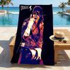 Michael Jackson Motorcycle Stylish Digital Printing Beach Towel Quickdrying Absorbent Blanket For Beach Pool Gym Travel