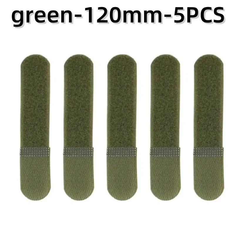 

5 шт. Багаторазові нейлонові стяжки-липучки для кабелів та ременів із застібкою-липучкою для органайзера рюкзака, фіксатор для шнурів, пряжка для обмотки, кріплення на стрічці