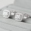 Maison De She Moissanite Earrings Lab Diamond Shine Square