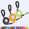 Dog Leash Heavy Duty Nylon Rope Leash 5Ft 6.5Ft 10Ft Leash with Padded Handle for Small Medium Large Dogs Training Outdoor