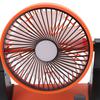 USB Small Desk Fans 2  s LED Silent 5000mAh Battery Re able Portable Desk Fan for   Outdoor Camping