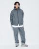 Psshopper [2 Pack] Pigment Washed Nylon Wind Jumper Setup [Midnight Grey]
