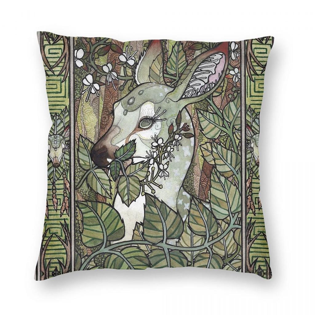 Enchanters Nightshade Spirit Square Pillowcase Polyester Linen Velvet Creative Decorative Pillow Case Sofa Seater Cushion Case
