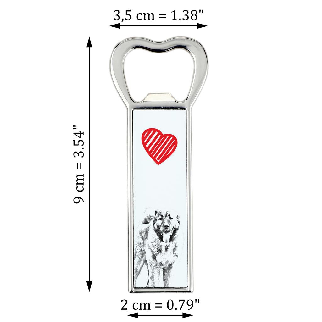 Caucasian Shepherd Dog, Caucasian Ovcharka – Bottle opener with a dog, personalized fridge opener | Art-Dog