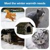 Outdoor Cat House Foldable Weatherproof Outdoor Oxford Cat Shelter Non Slip Bed Tent Hideaway Windproof Condos for Sleeping