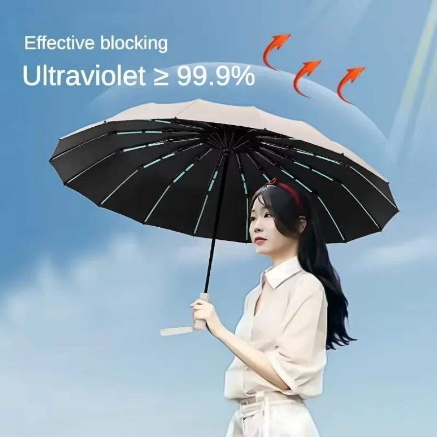 Super Strong 60 Bone Windproof Folding Umbrella for Men Women,Large Automatic Waterproof Anti-storm Sunproof Uv Umbrellas