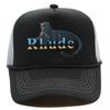 European and American Trendy Brand New Mesh Cap Summer Color Matching Truck Cap Animal Printing Cap Rhude Mesh Baseball Cap