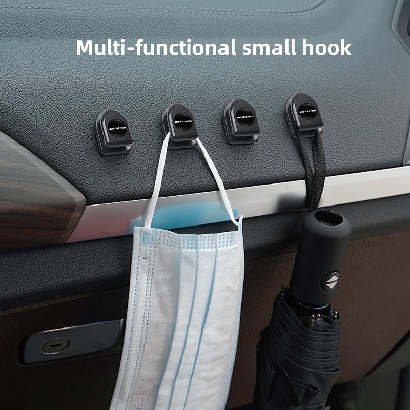 For Mercedes Benz AMG A B C E G CLA W211 W203 W204 C260 E300L A200L GLC3 Multifunctional Car Mini Sticky Hook Self Adhesive Hook