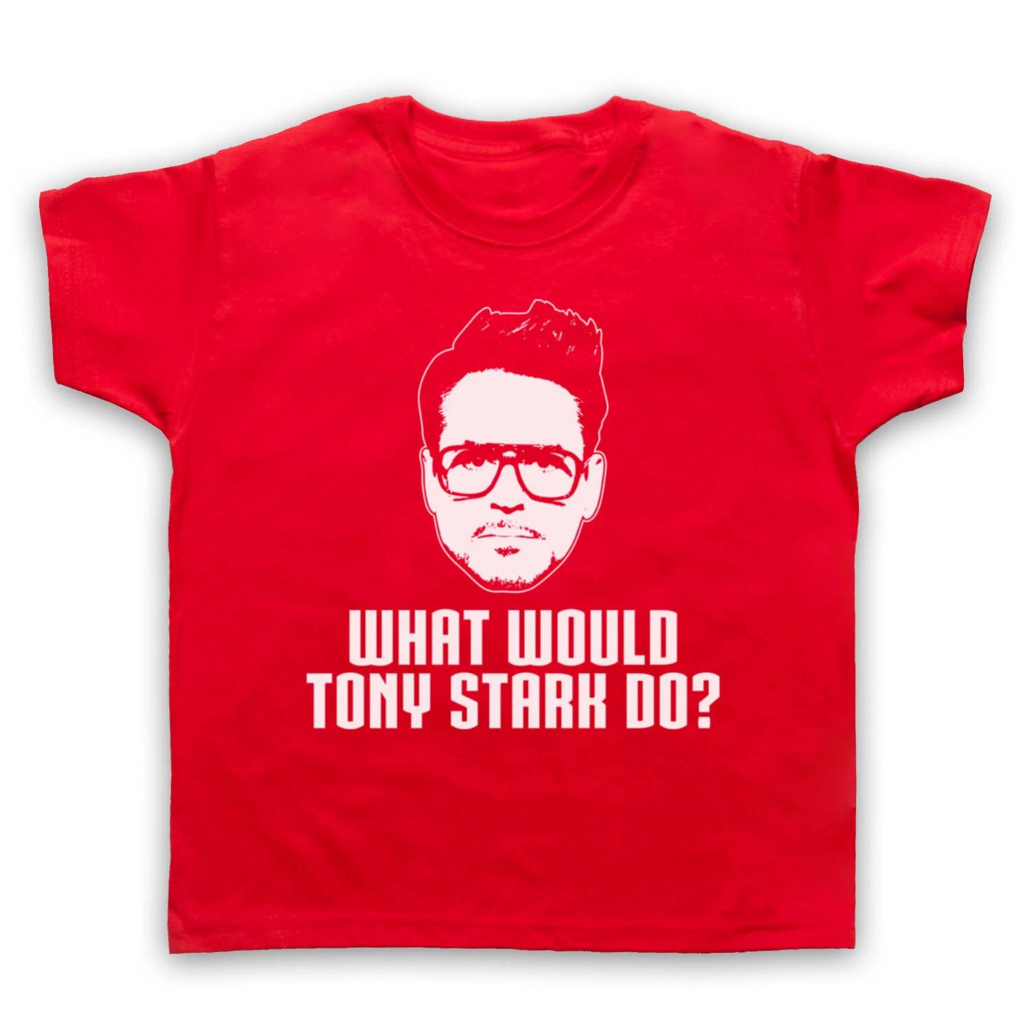 ЧТО БЫ СДЕЛАЛ ТОНИ СТАРК? НЕОФИЦИАЛЬНАЯ СМЕШНАЯ ДЕТСКАЯ ФУТБОЛКА ЖЕЛЕЗНЫЙ ЧЕЛОВЕК 140