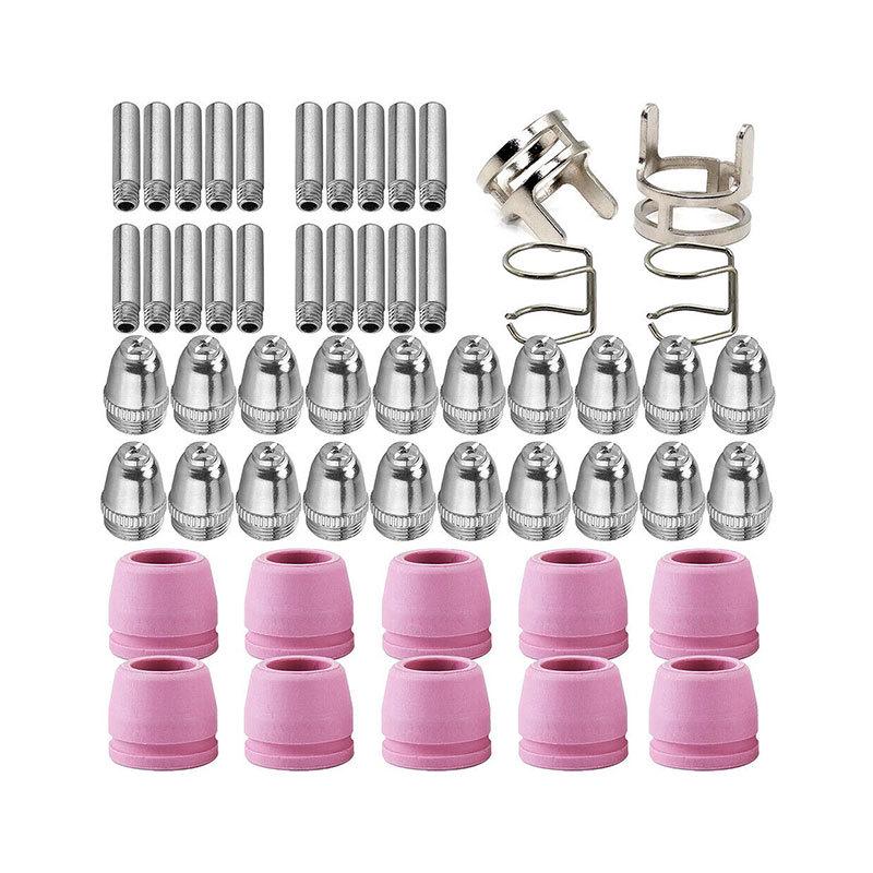 54-Piece AG60 Plasma Cutting Torch Set with SG55/AG60 Electrode Nozzle