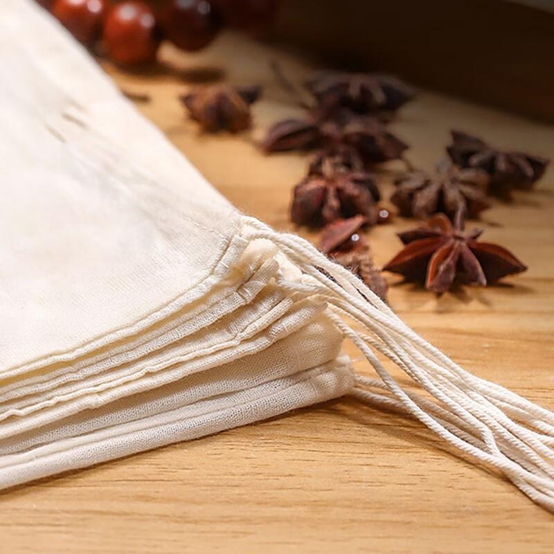 Quanshi Soup Strainer Bags, 10*15cm, 30 Pieces, for Stewing Fish And Meat, Straining Liquids, Filtering, Seasoning, And Decoction Bags