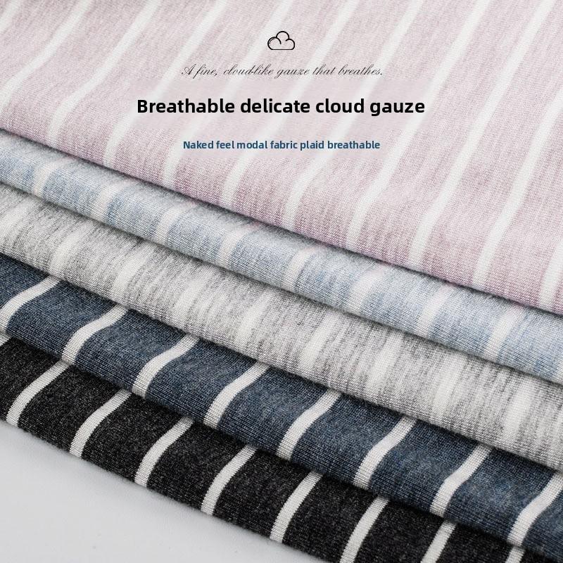 Men's Spring and Summer Stripe 5A Antibacterial No Trace Comfortable Breathable Flat Angle Briefs