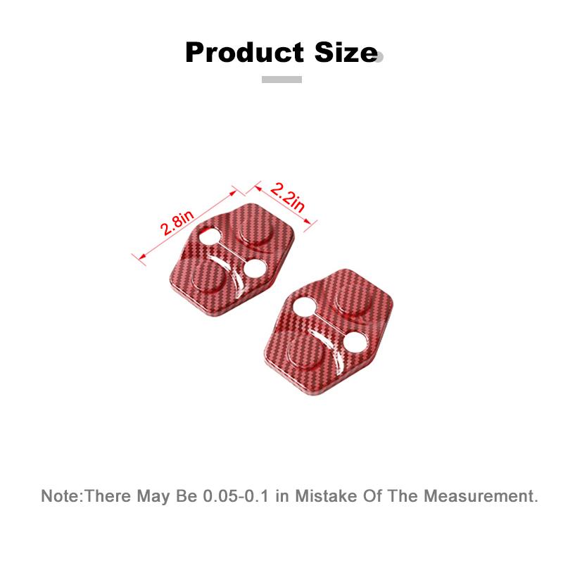 Krycí samolepka dekorace na západku dveří ABS vhodná pro Dodge Challenger 2012 Up Příslušenství interiéru auta