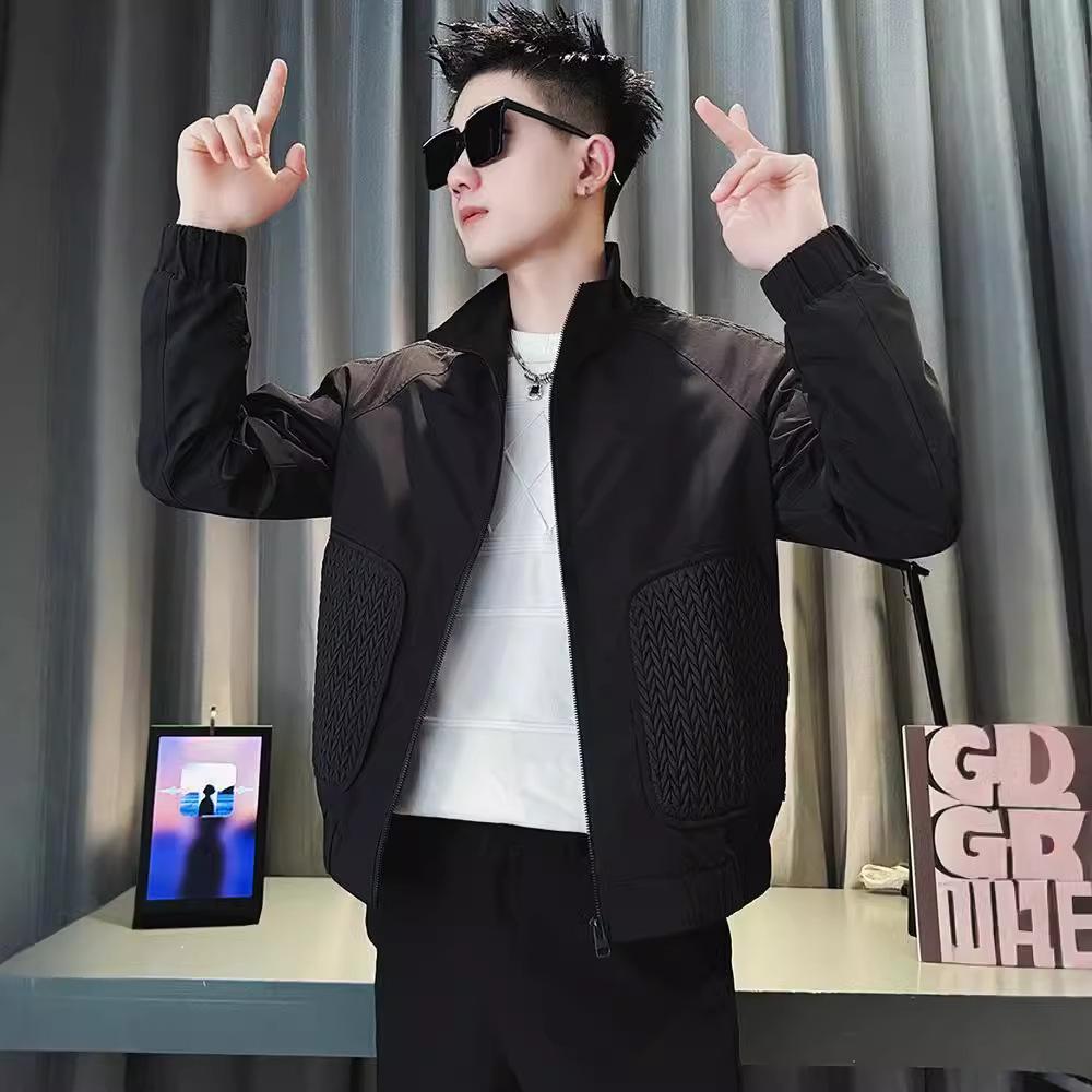 2024 Men s Trendy Streetwear Short Jacket - Spring/Autumn Fashion Style Large