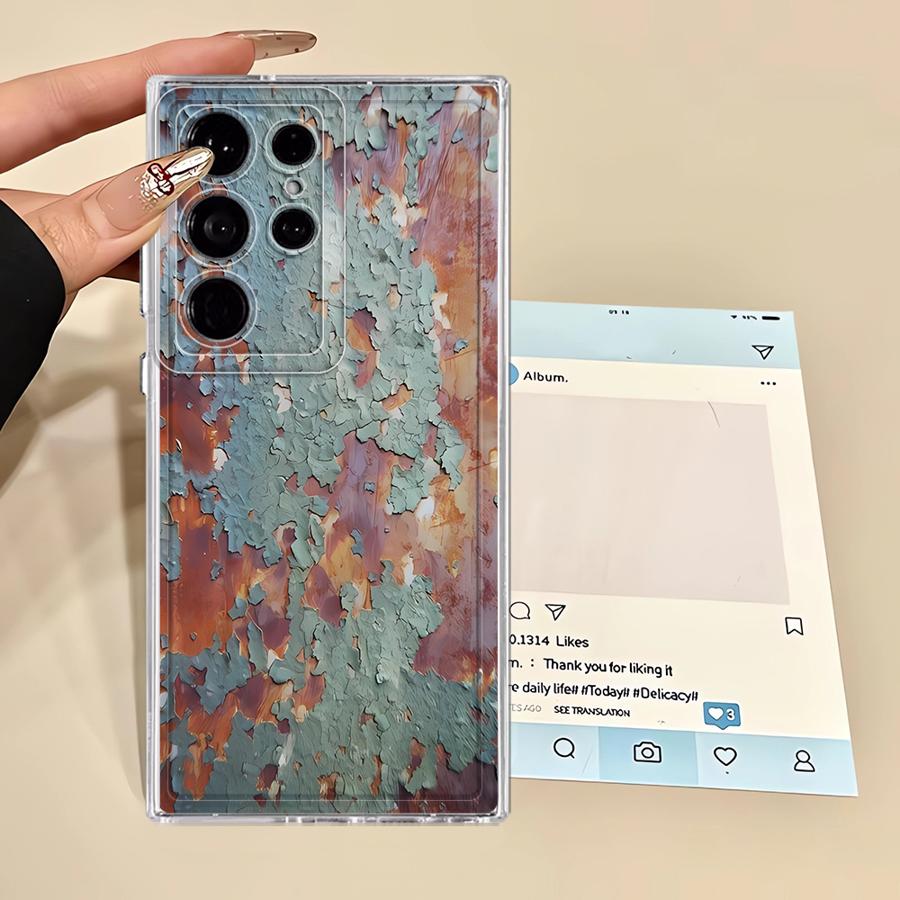 Retro Rust Phone Cover Case for Samsung Galaxy S26 S25 Edge S20 Plus S23 Ultra S24 S21 Note 20 Ultra 10 S22 FE