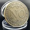 Kreatywna moneta ze stopu metali kolekcjonerska moneta z odpowiedzią „tak” lub „nie” kolekcja sztuki prezent dwustronny złota moneta pamiątkowa