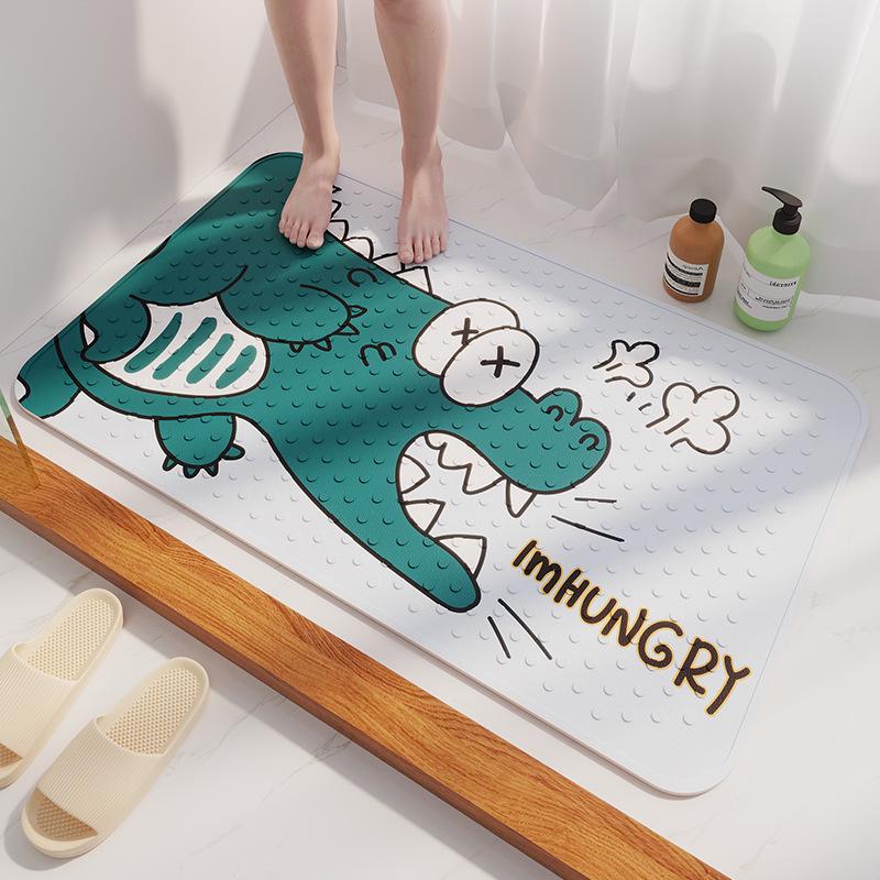 Child's Non-Slip Waterproof Bathroom Mat - Anti-Fall Shower & Toilet Floor Pad