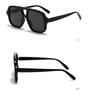 Classic Retro Double Bridge Square Pilot Sunglasses Fashion Women's UV Protection Eyeglasses Men's Outdoor Driving Eyewear