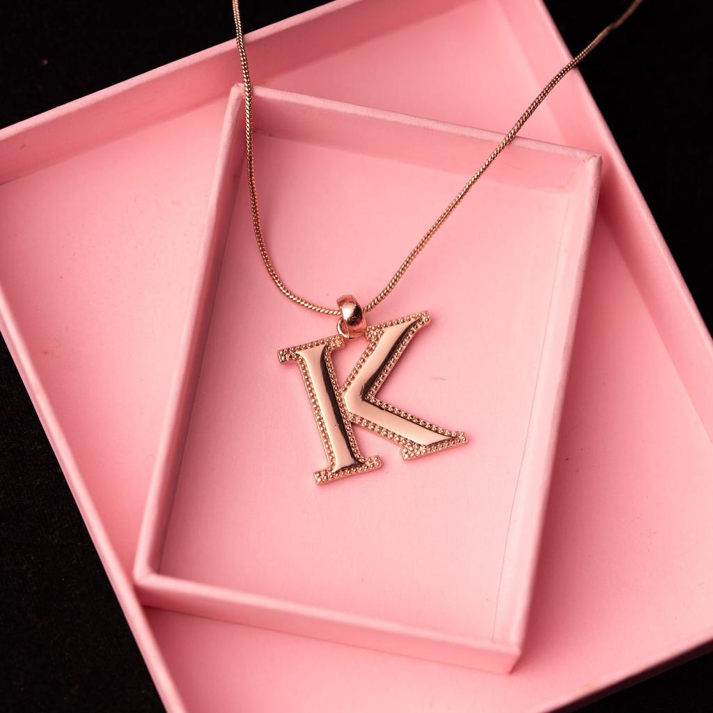 Estelle - Rose Gold Charm K Pendant