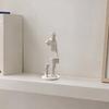 3D Printing Sculpture, Abstract Decorative Items, Matte White Minimalist Ornament, for Office Desk Business Study Room Decor