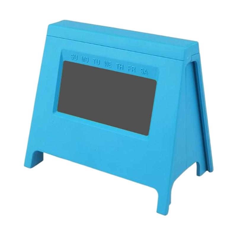 Automatic Night Light Mini Alarm Clock for Bedroom or Office Quiet Mechanism 12/24 Hour LCD Display Digital Table Clock