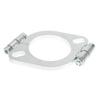 Compatible with Flange Repair, Silver Steel 2.5" / 63 Mm Split Flat Oval Flange Connection Replacement Accessory, Compatible with Exhaust Flange