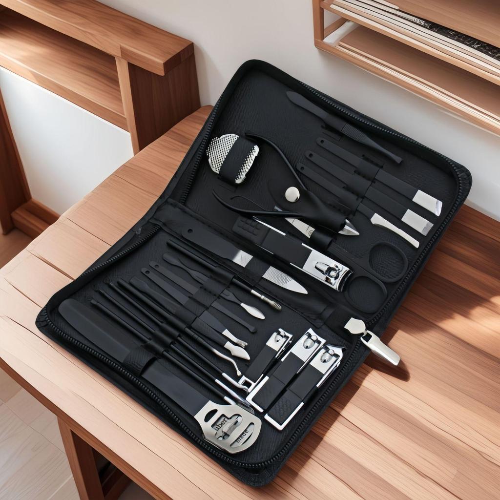 26-Piece Nail Clipper & Manicure Tool Set for Home Beauty