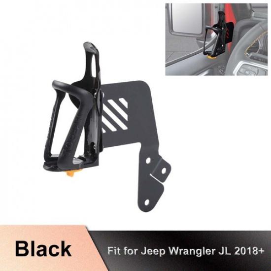

For 18+ Jeep Wrangler JL JT Front Door Water Drink Cup Holder Bracket Mount Rack