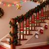 Kitchen Cabinet Wreaths Artificial Garland 5.12 Inches with Ribbon Bow Berry Mini Cabinet Wreaths for Farmhouse Porch Stairs