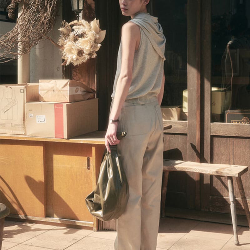 

SAGEMENT [0720_b PICK] EZRA CASH SHAWL MUFFLER_GRAY Gray_One