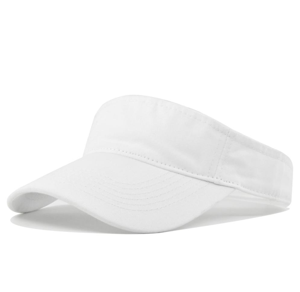 New Trendy Summer Empty Top Cap Men Women Washed Baseball Cap Solid Color Sunshade Hat Golf Sun Visor Cap