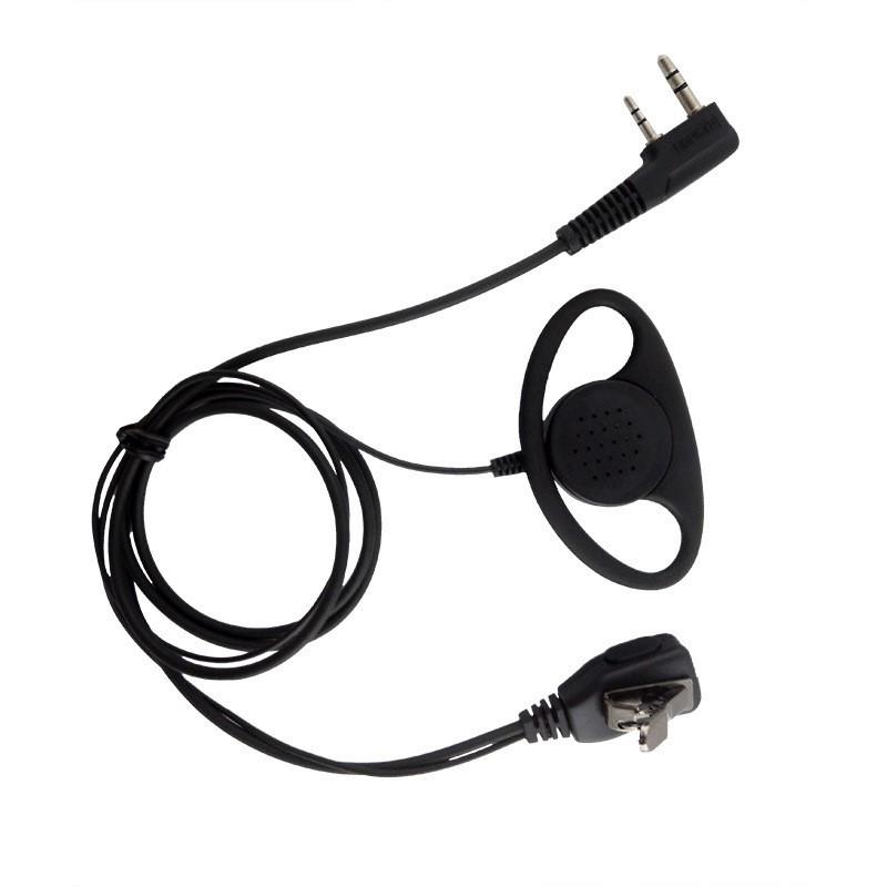 K-Head Walkie-Talkie Headset with D-Type Ear Hook and Single-Sided Earbud