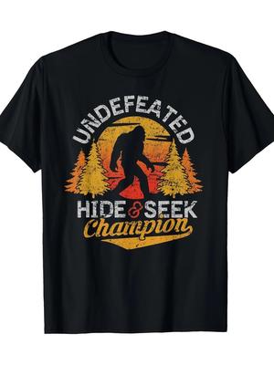 Premium Soft Cotton Sasquatch Peekaboo Shirt | 100% Cotton Comfortable Men039;s Tee Unisex T-Shirt