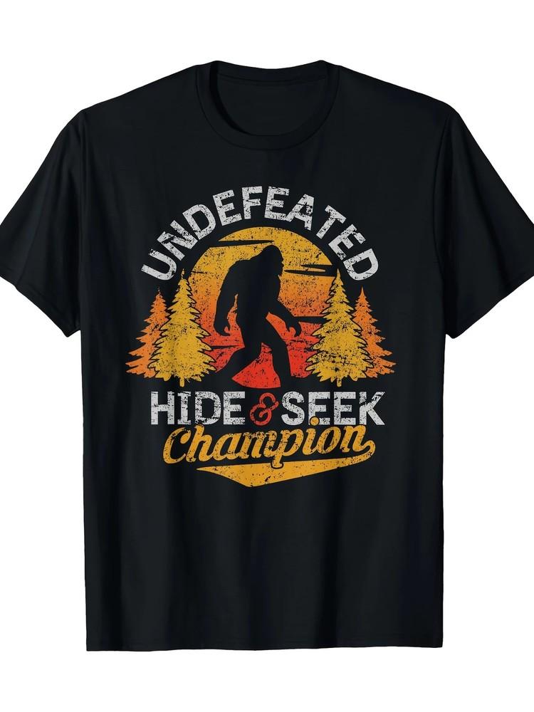 Premium Soft Cotton Sasquatch Peekaboo Shirt | 100% Cotton Comfortable Men039;s Tee Unisex T-Shirt L