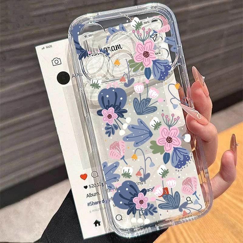 Tulip Rose Floral Phone Case For Xiaomi Redmi Note 15 15C 14 13 12 12S 12C 11 10 10C 13C 10s A2 A3 Pro Plus 4G 5G Soft TPU Cover