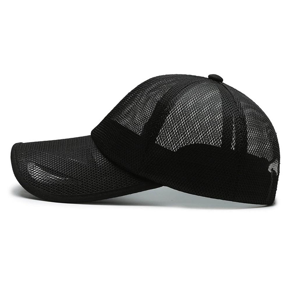 Offene Kante Baseballkappe Atmungsaktives Netz Sommerhut für Herren Damen Outdoor Sonnenschutz
