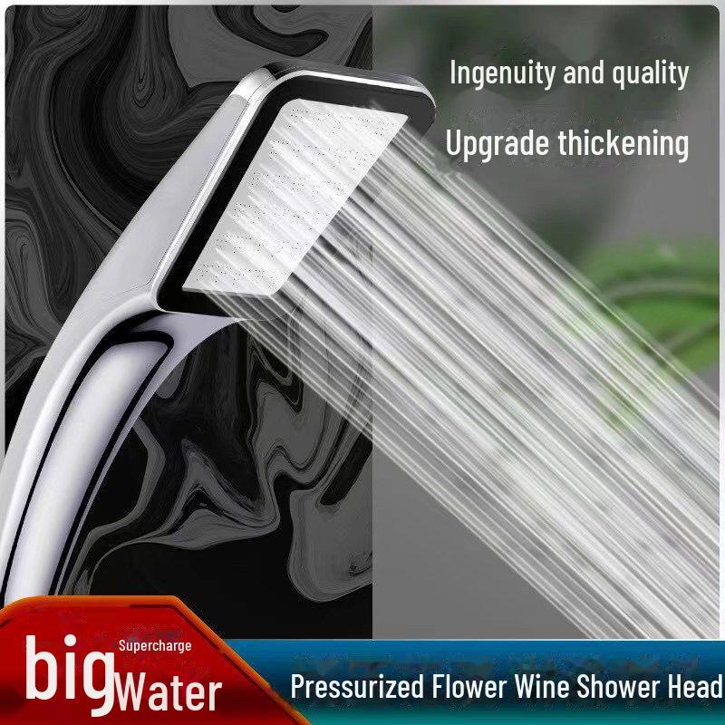 300otvorová vodotěsná čtvercová ruční tlaková sprchová hlavice