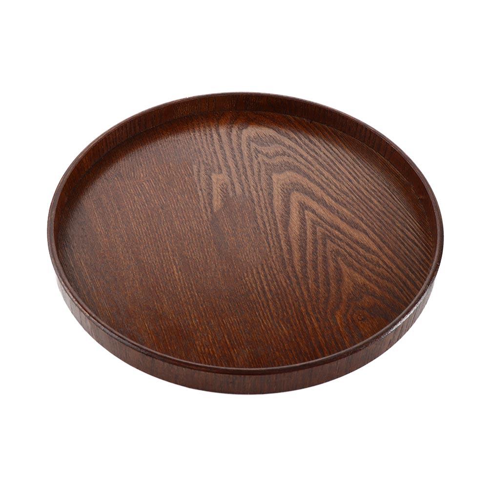 Round 21cm/24cm/27cm/30cm Traditional Kitchenware Chinese Style Snack Plate Storage Trays Tea Tray Salad Bowl Platter
