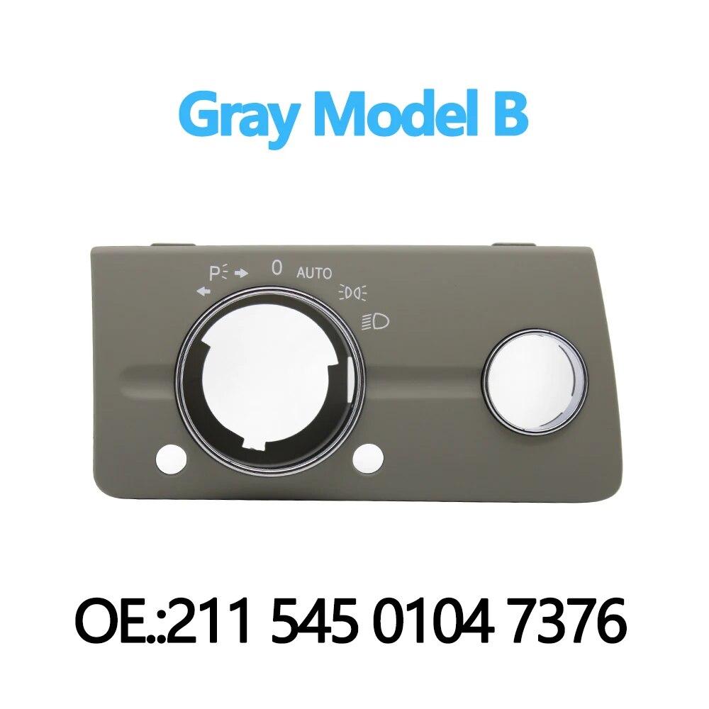 

Левая рука водителя, передняя панель переключателя фар, накладка для Mercedes Benz W211 E Class 320 350 550 2003-2008 Gray Model B