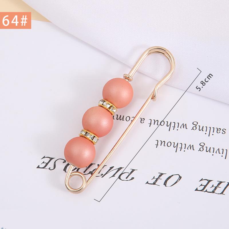 Pearl Anti-Exposure Brooch: Women's Waist-Cinching Pin & Clothing Decoration