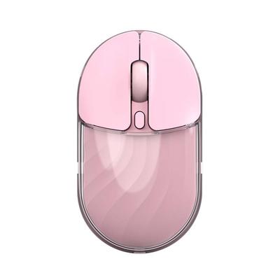 Wireless Bluetooth USB DPI Suitable for Compatible with Android and Pink Mouse, 5.0/2.4GHz, Compatible, Quiet, Type-C Rechargeable, Optical, Compact,